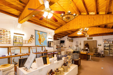 Beatty, MAR 17, 2021 - Interior view of the Beatty Museum and Historical Societyのeditorial素材