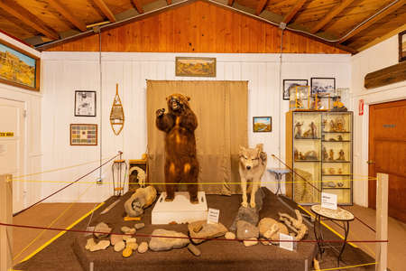 Beatty, MAR 17, 2021 - Interior view of the Beatty Museum and Historical Societyのeditorial素材