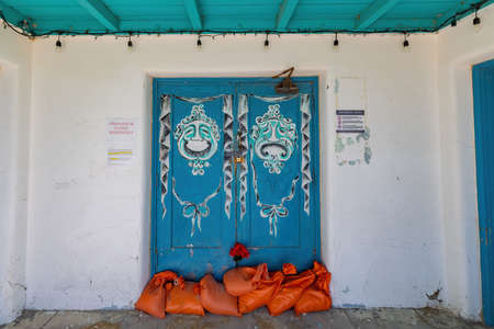 California, MAR 17, 2021 - Sunny exterior view of the historic Amargosa Opera Houseのeditorial素材