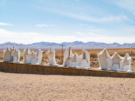 Beatty, MAR 17, 2021 - Last Supper art in Goldwell Open Air Museumのeditorial素材