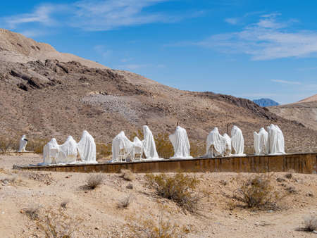 Beatty, MAR 17, 2021 - Last Supper art in Goldwell Open Air Museumのeditorial素材