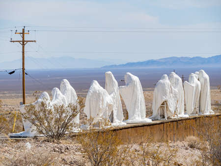 Beatty, MAR 17, 2021 - Last Supper art in Goldwell Open Air Museumのeditorial素材