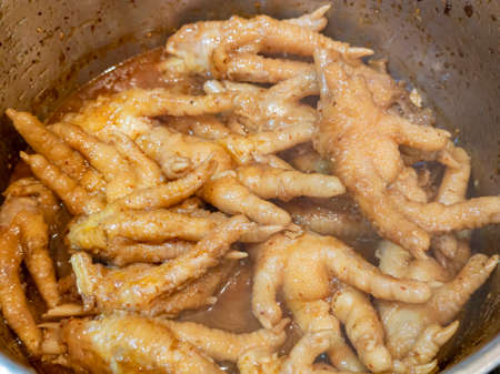 Close up shot of braised phoenix claws at Las Vegas, Nevadaの写真素材