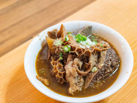 Close up shot of braised beef intestines at Las Vegas, Nevadaの写真素材