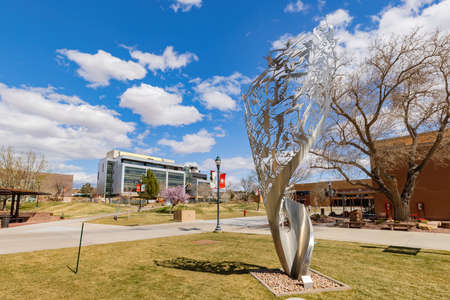 Utah, MAR 15, 2021 - Modern building in the Dixie State Universityのeditorial素材