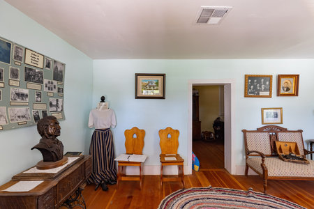 Utah, APR 10, 2021 - Interior view of The Hug Gubler Homeのeditorial素材