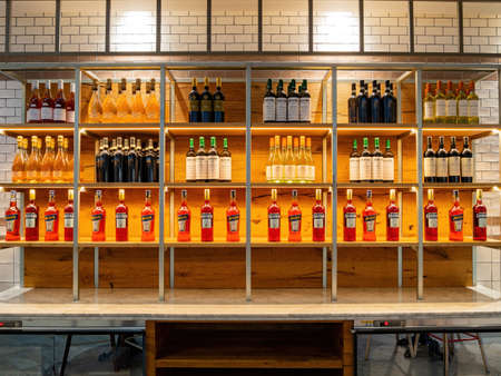 Las Vegas, JAN 21, 2021 - Interior view of the Eataly Park MGMのeditorial素材