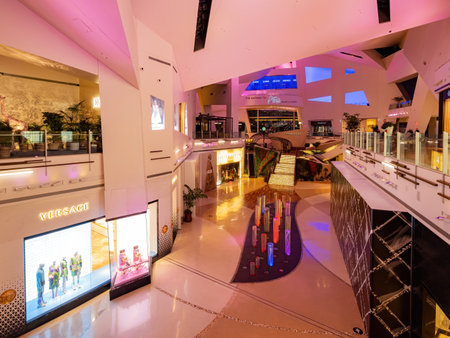 Las Vegas, JAN 26, 2021 - Interior view of Aria Resort