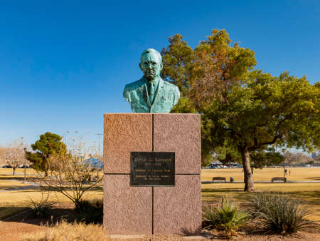 Sunny view of the Lorenzi Park at Las Vegasのeditorial素材