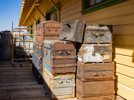 Henderson, MAR 31, 2021 - Old train station of the Clark County Museumのeditorial素材
