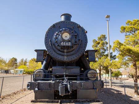 Henderson, MAR 31, 2021 - Old train display in the Clark County Museumのeditorial素材