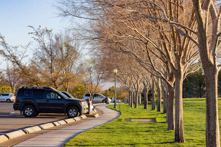 Boulder City, MAR 16, 2021 - Afternoon view of the Veterans Memorial Parkのeditorial素材