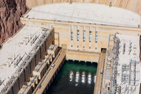 Afternoon view of the famous Dam at Nevadaのeditorial素材