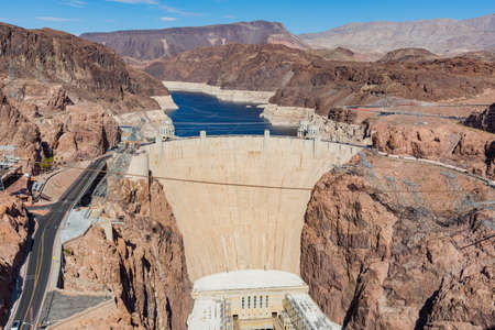 Afternoon view of the famous Dam at Nevadaのeditorial素材