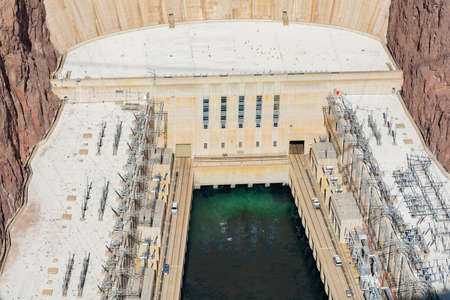 Afternoon view of the famous Dam at Nevadaのeditorial素材