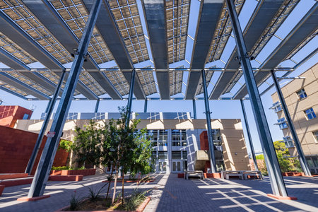 Solar panel in University of Nevada Las Vegas at Nevada