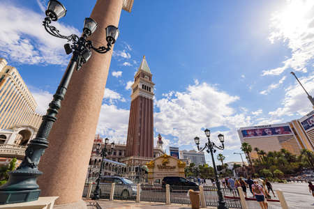 Las Vegas, JUN 3, 2021 - Exterior view of the Venetian Casinoのeditorial素材