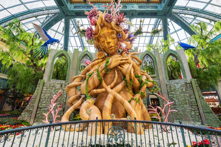 Las Vegas, JUN 3, 2021 - Summer theme of the Bellagio Conservatory and Botanical Gardensのeditorial素材