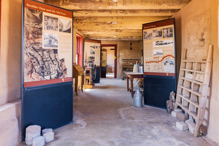 Las Vegas, JUN 4, 2021 - Interior view of the Old Las Vegas Mormon Fort State Historic Park