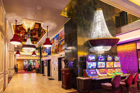 Las Vegas, JUN 4, 2021 - Interior view of The California Hotel and Casinoのeditorial素材