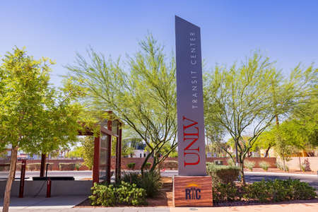 Las Vegas, JUN 5, 2021 - Transit Center of University of Nevada Las Vegasのeditorial素材
