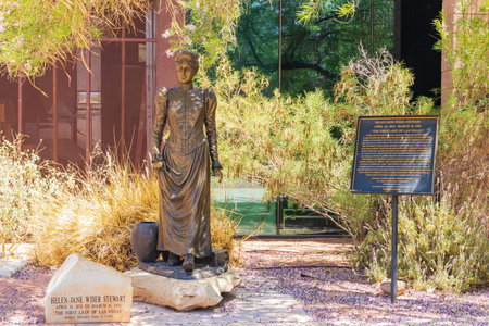 Las Vegas, JUN 4, 2021 - Sunny view of the Old Las Vegas Mormon Fort State Historic Parkのeditorial素材
