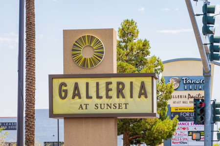 Las Vegas, JUN 18, 2021 - Sign of the Galleria at Sunset shopping mallのeditorial素材