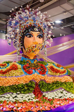 Taipei, JAN 13, 2012 - Beutiful art of Taipei International Flora Expositionのeditorial素材
