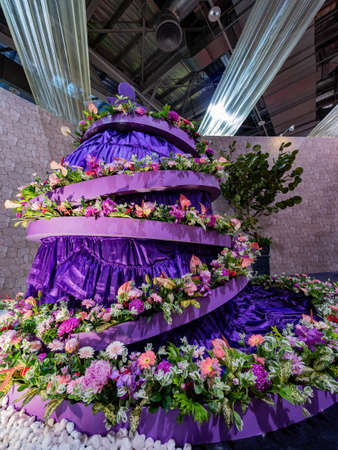 Taipei, JAN 13, 2012 - Beutiful art of Taipei International Flora Expositionのeditorial素材