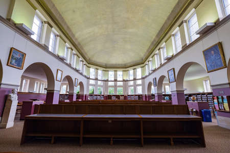 New York, JUL 6, 2021 - Interior view of the Uris Library of Cornell Universityのeditorial素材