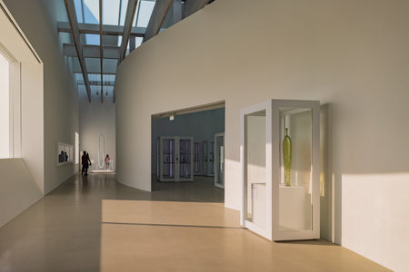 New York, JUL 6, 2021 - Interior view of the Corning Museum of Glass