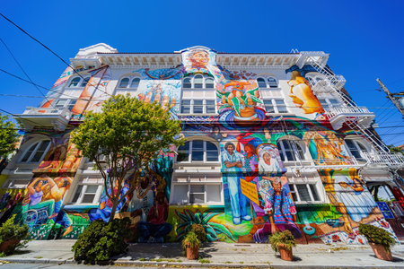 San Francisco, MAY 19, 2021 - Exterior view of the Women's Buildingのeditorial素材