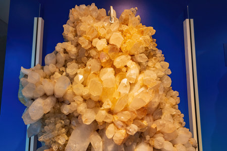 San Francisco, MAY 20, 2021 - Colorful Minerals display in the California Academy of Sciencesのeditorial素材