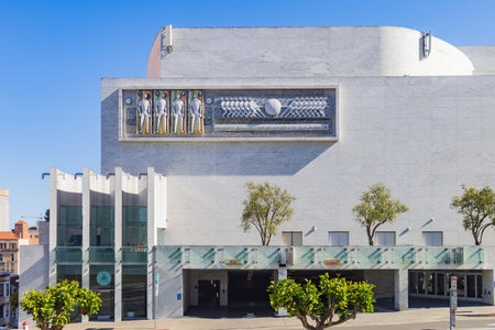 San Francisco, MAY 20, 2021 - Sunny view of The Masonic Temple