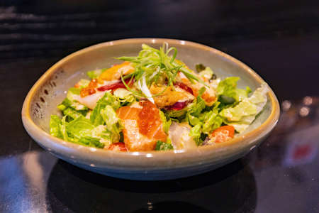 Close up shot of raw Sashimi at Las Vegas, Nevadaの写真素材