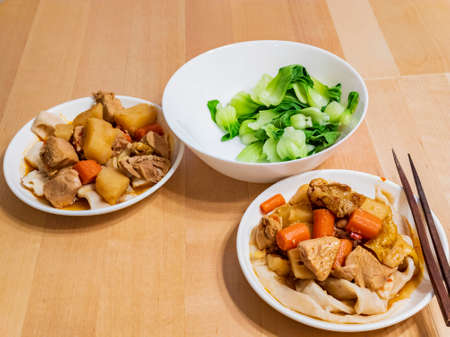 Close up shot of curry chicken at Las Vegas, Nevadaの写真素材