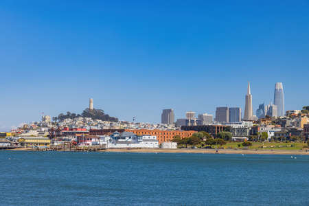 Sunny view of the San Francisco Maritime National Historical Park at Californiaのeditorial素材