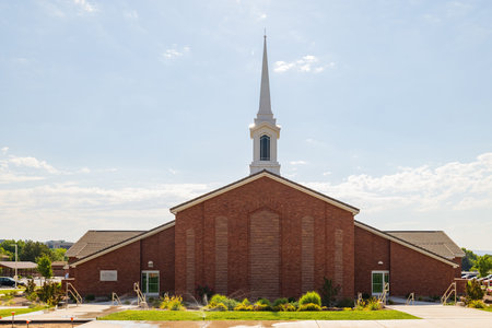 Sunny view of The Church of Jesus Christ of Latter-day Saints at Utahの写真素材