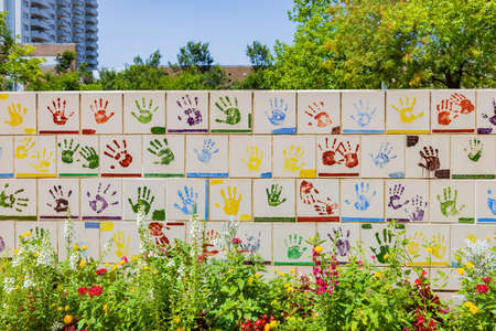 Oklahoma, AUG 9, 2021 - Exterior view of the Oklahoma City National Memorial and Museumのeditorial素材