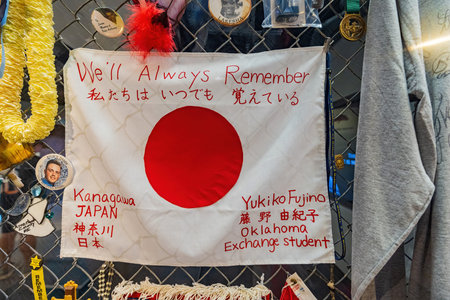 Oklahoma, AUG 9, 2021 - Interior view of the Oklahoma City National Memorial and Museumのeditorial素材