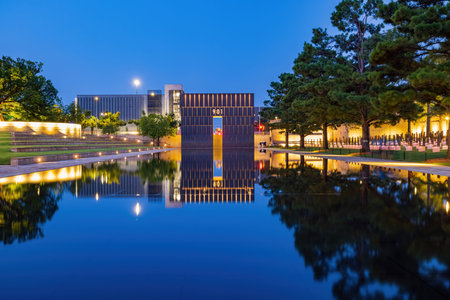 Memorial arch of the Oklahoma City National Memorial and Museum at Oklahoma, USA