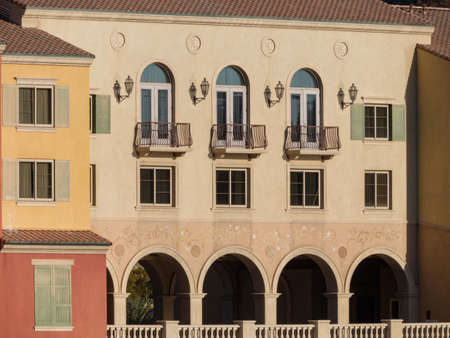 Sunny view of the Lake Las Vegas at Nevadaの写真素材