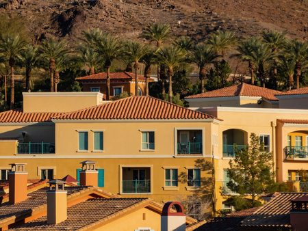 Sunny view of the Lake Las Vegas at Nevada