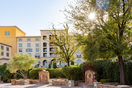 Sunny view of the Lake Las Vegas at Nevadaのeditorial素材