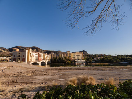 Sunny view of the Lake Las Vegas at Nevadaのeditorial素材