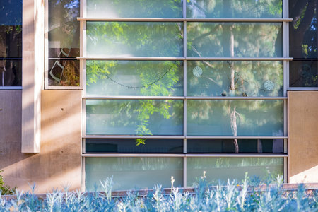 Sunny view of the California Institute of Technology campus at Los Angeles, California