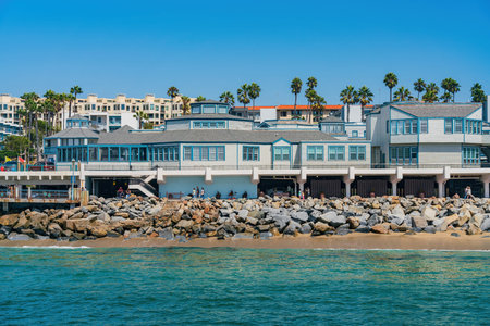 Sunny view of the Redondo Beach Pier at Los Angeles, California