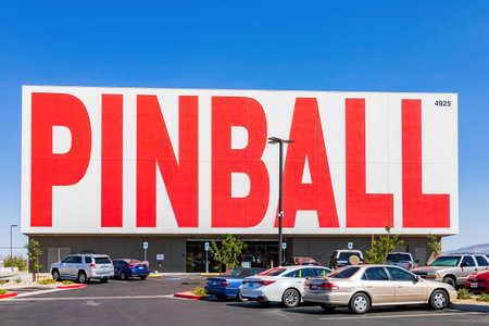 Las Vegas, SEP 7, 2021 - Exterior view of The Pinball Hall of Fameのeditorial素材