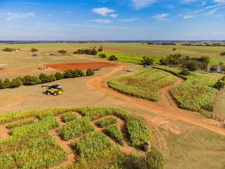 Aerial view of the fun Daze in a Maze at Oklahoma
