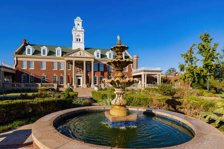 Oklahoma, OCT 20, 2021 - Sunny exterior view of the Dominion Houseのeditorial素材